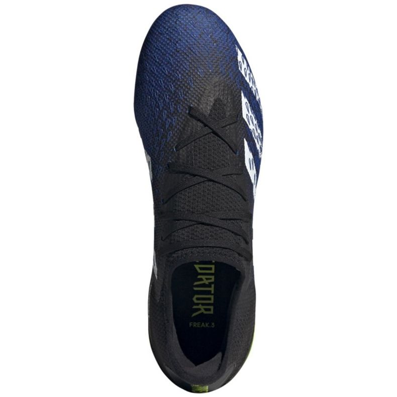 Adidas Predator Freak.3 L Fg M FY0615 fotbollsskor vit, svart, kunglig svart 2