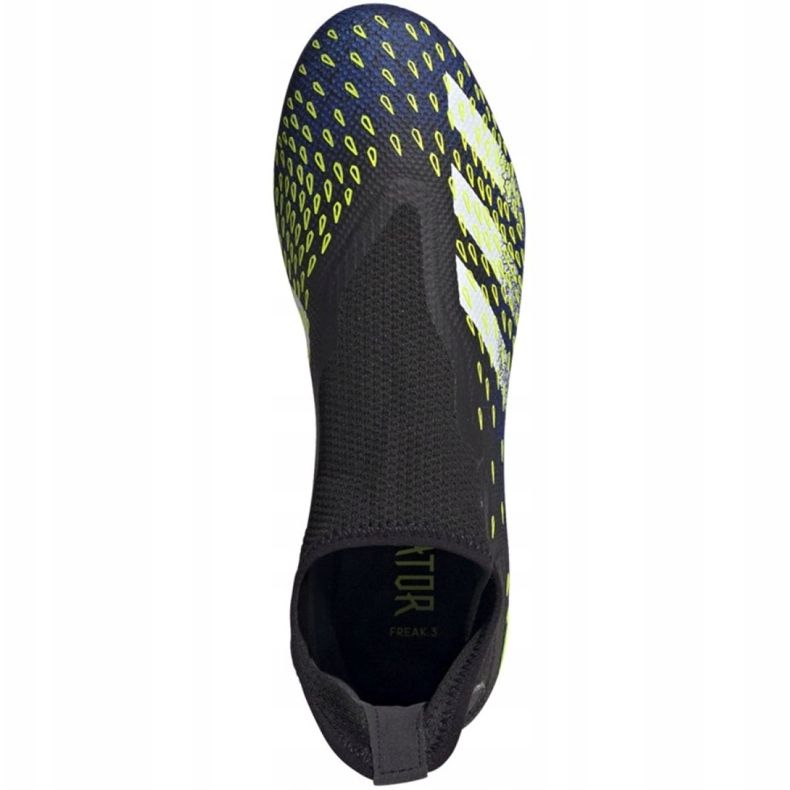 Adidas Predator Freak.3 Ll Fg M FY0617 fotbollsskor vit, svart, royal svart 2