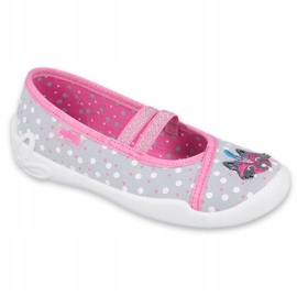 Befado barnskor 116X285 rosa grå 1