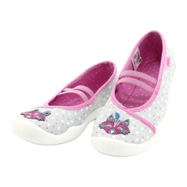 Befado barnskor 116X285 rosa grå 3