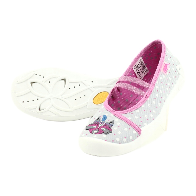 Befado barnskor 116X285 rosa grå 4