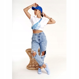 Kvinnors klassiska låga sneakers Big Star AA274029 Ljusblå 2