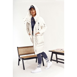 Kvinnors höga sneakers Big Star FF274241 Vit 1