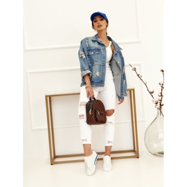 PS1 Kvinnors sportskor Sneakers White Nova vit röd marinblå 1