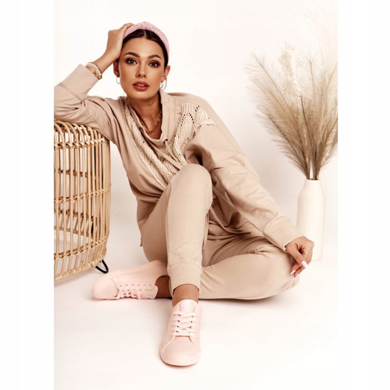 Damskor i läder Big Star HH274141 Ljusrosa 2