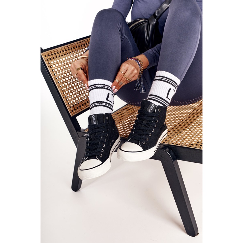 Kvinnors höga sneakers Big Star DD274330 Svart 2