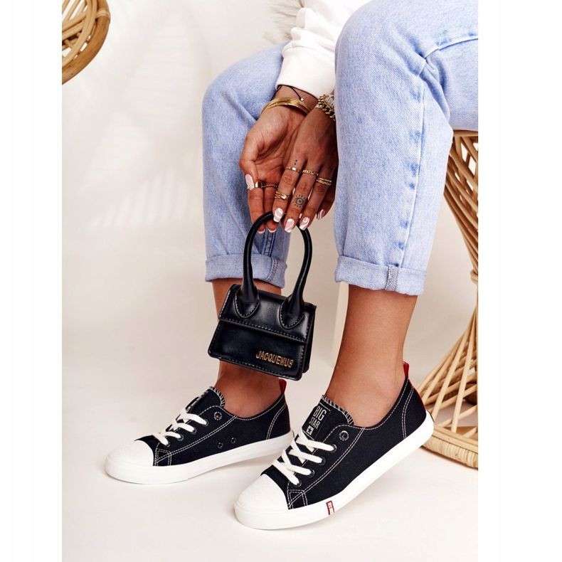 Damskor Big Star FF274085 Svart och rött röd 1