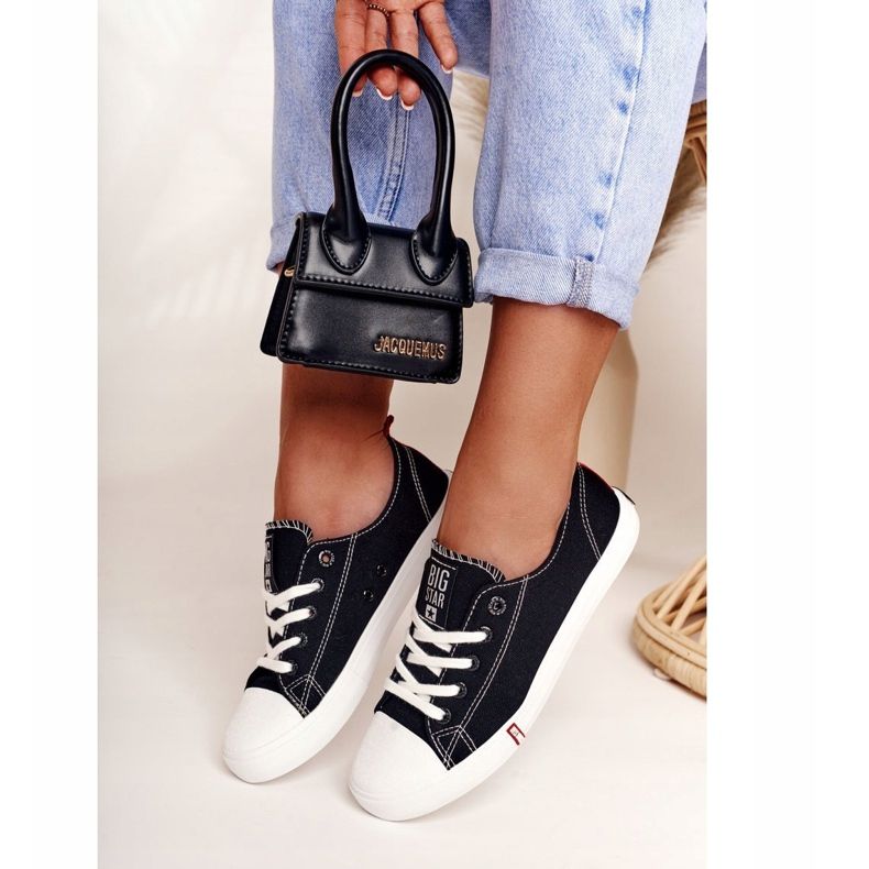 Damskor Big Star FF274085 Svart och rött röd 2