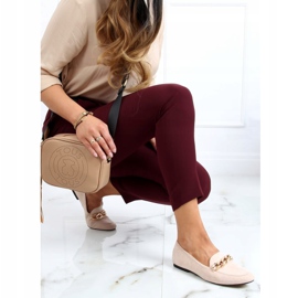 Beige Loafers med kedja LL-237P Beige 2