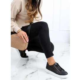 Svarta damskor med dubbar LA124P Svart 2