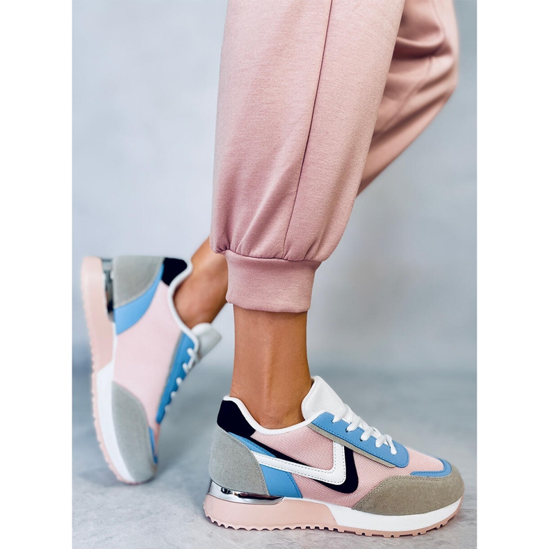 Multicolor VL121P Rosa sportskor mångfärgad 2