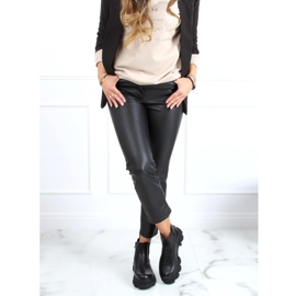 Svarta Chelsea stövlar med hög sula svart 888-52 Svart 1