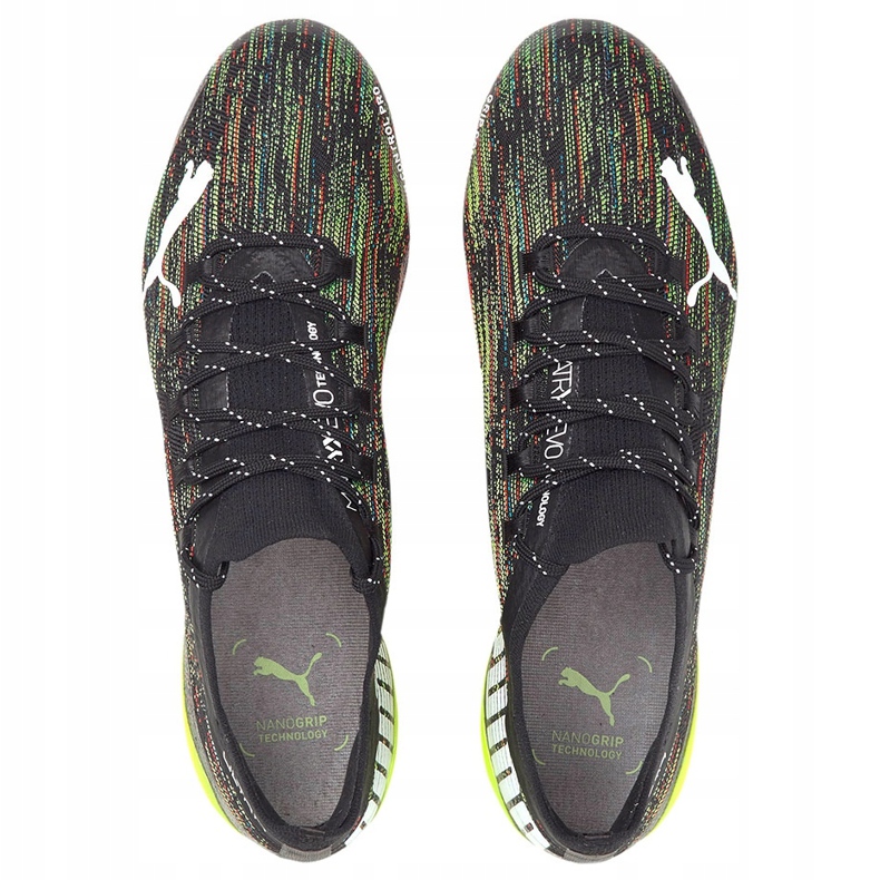 Puma Ultra 1.2 Fg Ag fotbollsskor svart-grön-röd 106299 02 1