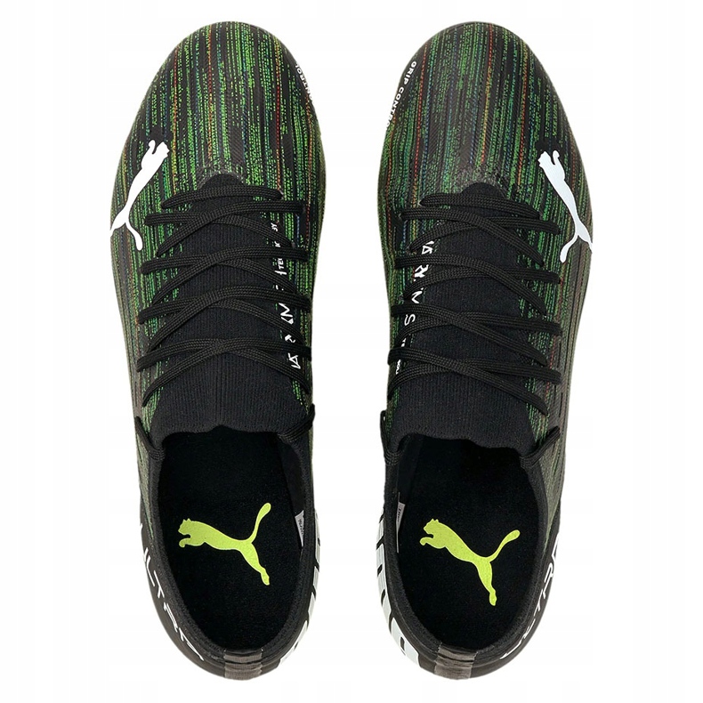 Puma Ultra 3.2 Fg Ag fotbollsskor svartgröna 106300 02 1