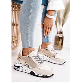 PS1 Dam Wedge Sneakers Guld Avery beige 1