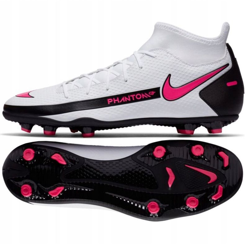 Nike Phantom Gt Club Df FG / MG CW6672 160 fotbollsskor vit 7