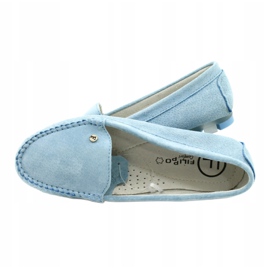Dam läder loafers Filippo DP2037 / 22 blå 5