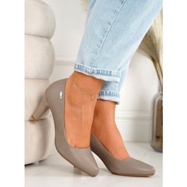 PJ1 Klassiska pumpar på Eleanor Cappuccino Bar beige 1