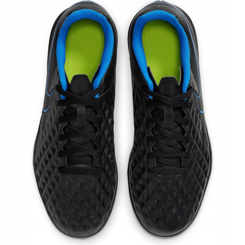 Nike Tiempo Legend 8 Club Tf Junior AT5883 090 fotbollsskor svart svart 1
