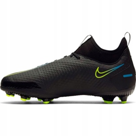 Nike Phantom Gt Academy Df FG / MG Jr CW6694-090 fotbollsskor svart svart 2