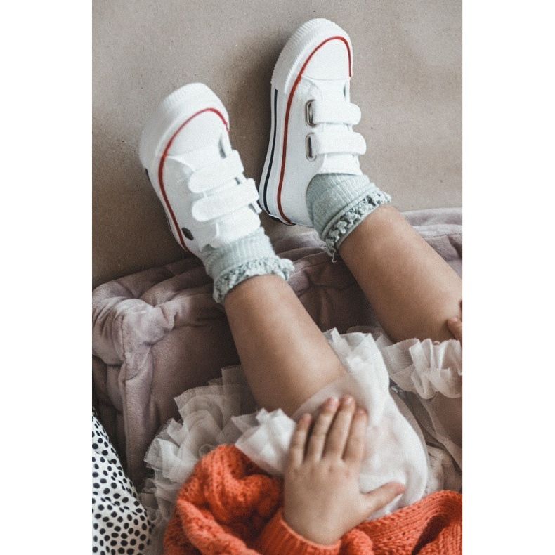 Barnskor med kardborreband Big Star HH374199 Vit 2