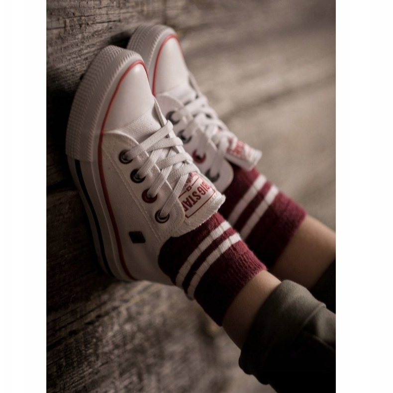 Barnens klassiska låga sneakers Big Star HH374089 Vit 1