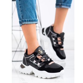 SHELOVET Snygga sneakers svart 2