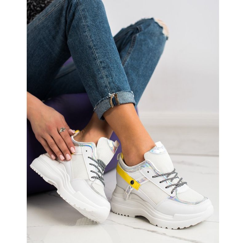 Marquiz Wedge Sneakers vit 1