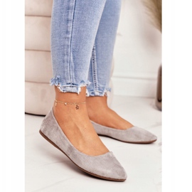 PS1 Grå Damer Ballerinas Mocka 2