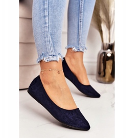 PS1 Delikat Ballerina I Spitz Navy Blue Mocka Dermeno marinblå 1