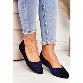 PS1 Delikat Ballerina I Spitz Navy Blue Mocka Dermeno marinblå 2