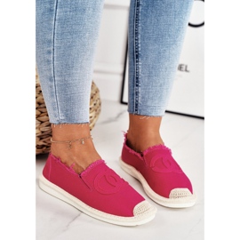 PS1 Klassisk dam Espadrilles Fuchsia Flaure beige rosa 1