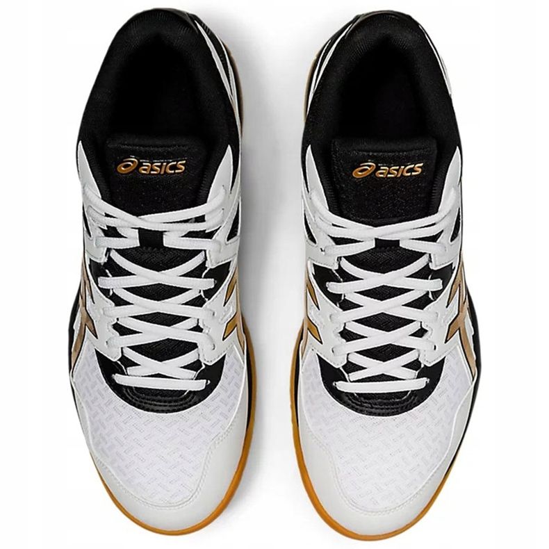 Asics Gel-Task Mt 2 vit-svart-guld 1071A036 102 volleybollskor för män 1