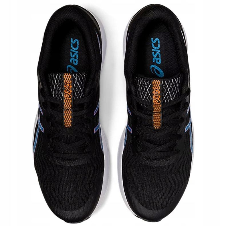 Asics Patriot 12 svart och blå löparskor för män 1011A823 004 1