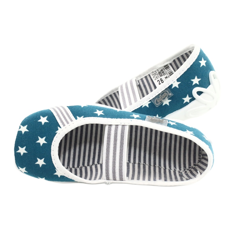 Befado barnskor 193X066 vit blå 5