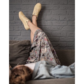 Dam Sneakers Big Star Yellow DD274441 gul 1