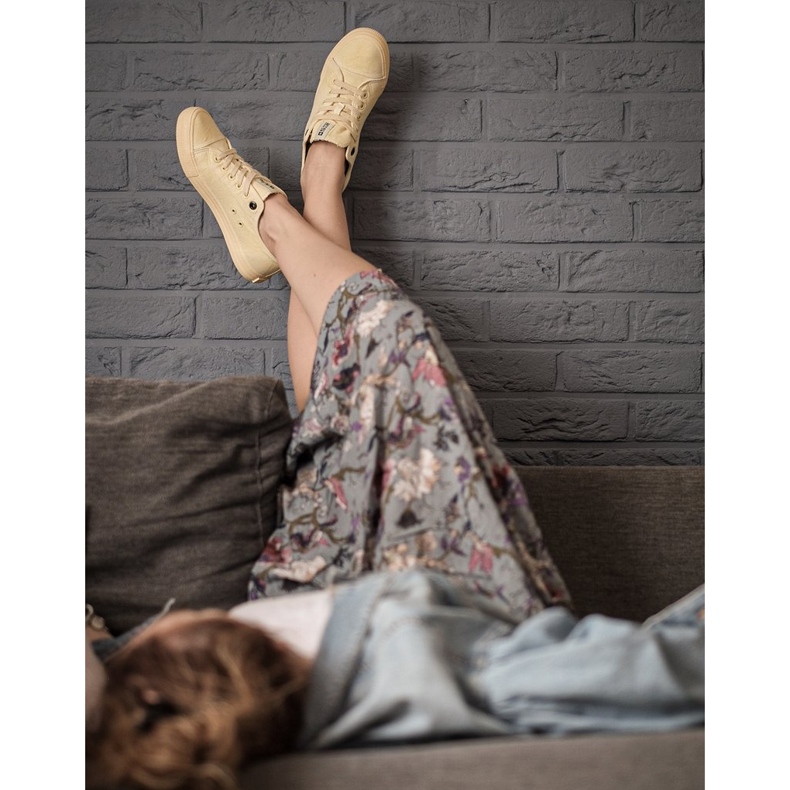 Dam Sneakers Big Star Yellow DD274441 gul 1