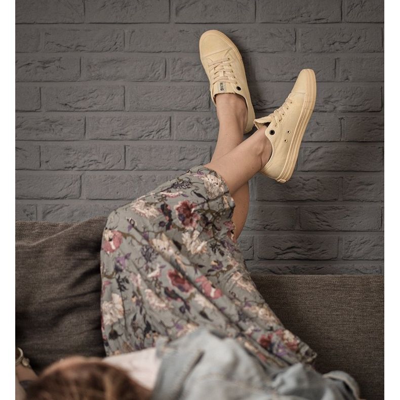 Dam Sneakers Big Star Yellow DD274441 gul 2