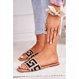 Dam klassiska Beige Melinda tofflor svart 2