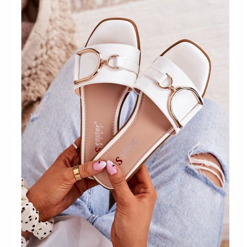 PS1 Eleganta tofflor för kvinnor Vit Debbie 2