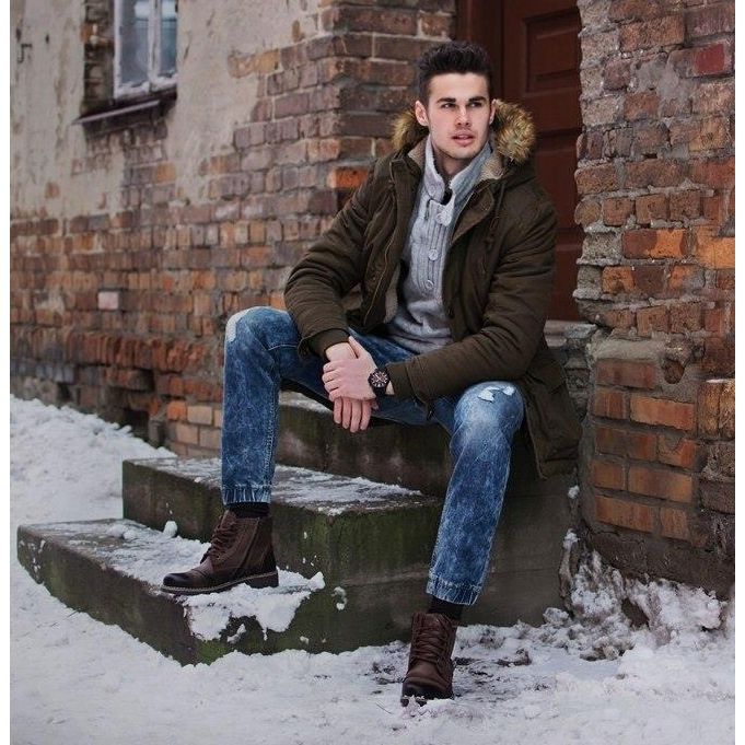 Mario Pala Herrskor med päls 312 brun 5