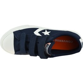 Converse Star Player Low Kids 667547C skor vit marinblå 2