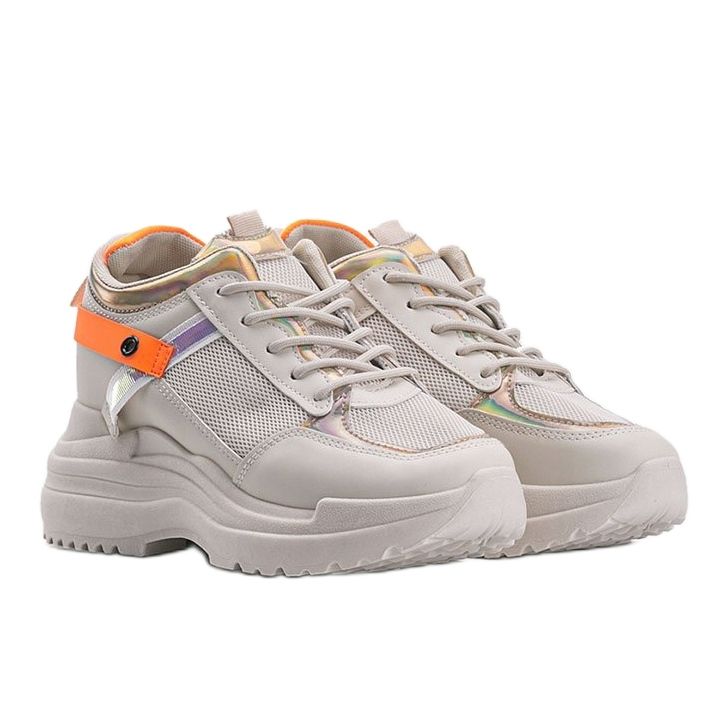 Beige sneakers med tjock Johan sula 1