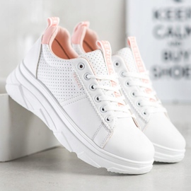 SHELOVET Sneakers på den vita fina plattformen 1