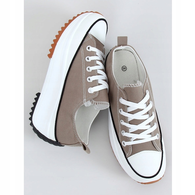 Sneakers designer sula i khaki VL137P grön 1