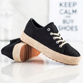 Kylie Snygga Espadriller svart 1