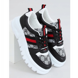 Design svarta sportskor 205081 Svart mångfärgad 1