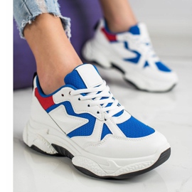 Fashion Bekväma sneakers vit mångfärgad 2