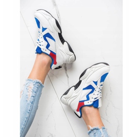 Fashion Bekväma sneakers vit mångfärgad 1