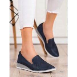 Goodin Openwork Leather Lords blå 2